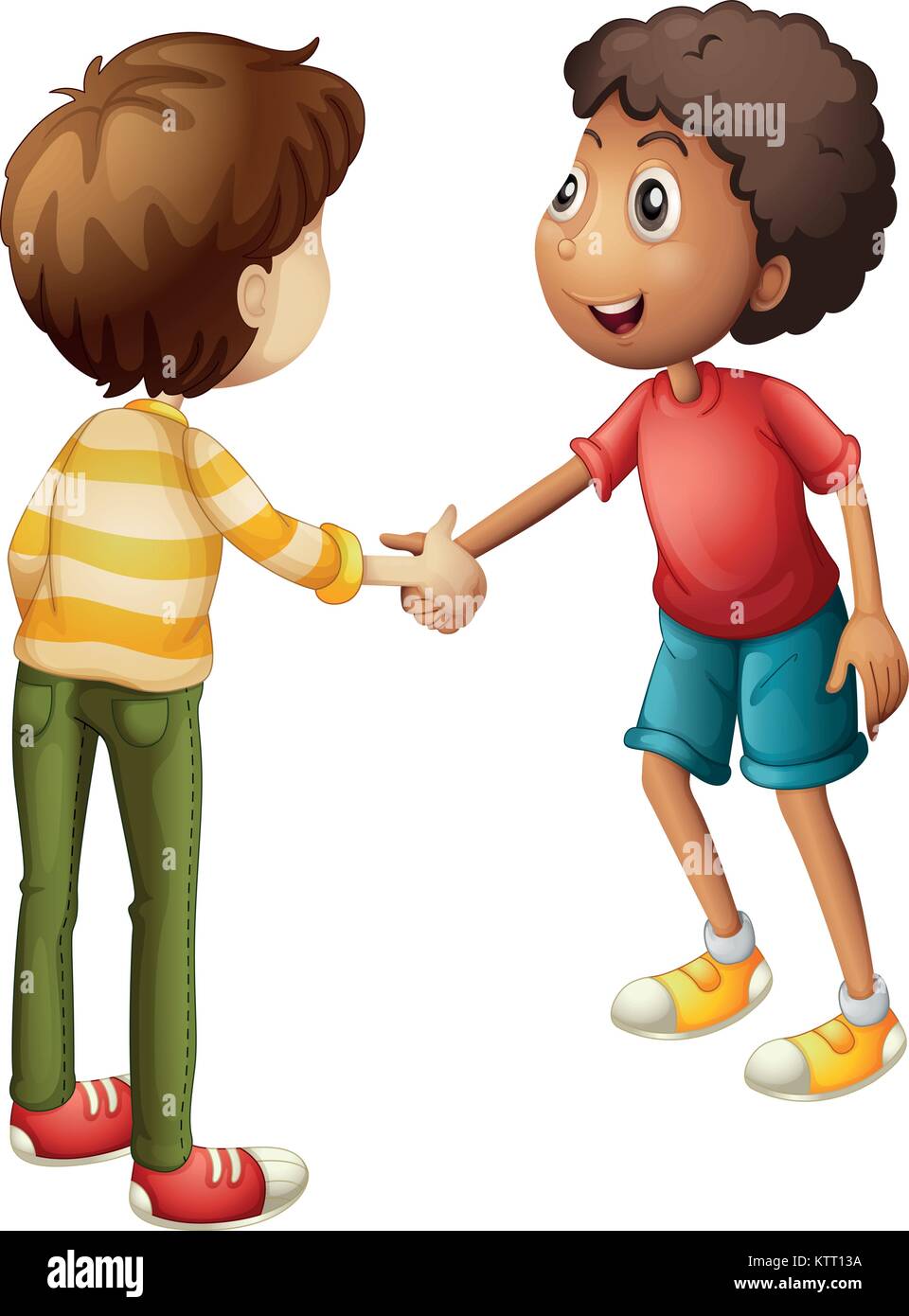 illustration of a boys on a white background Stock Vector Image & Art ...