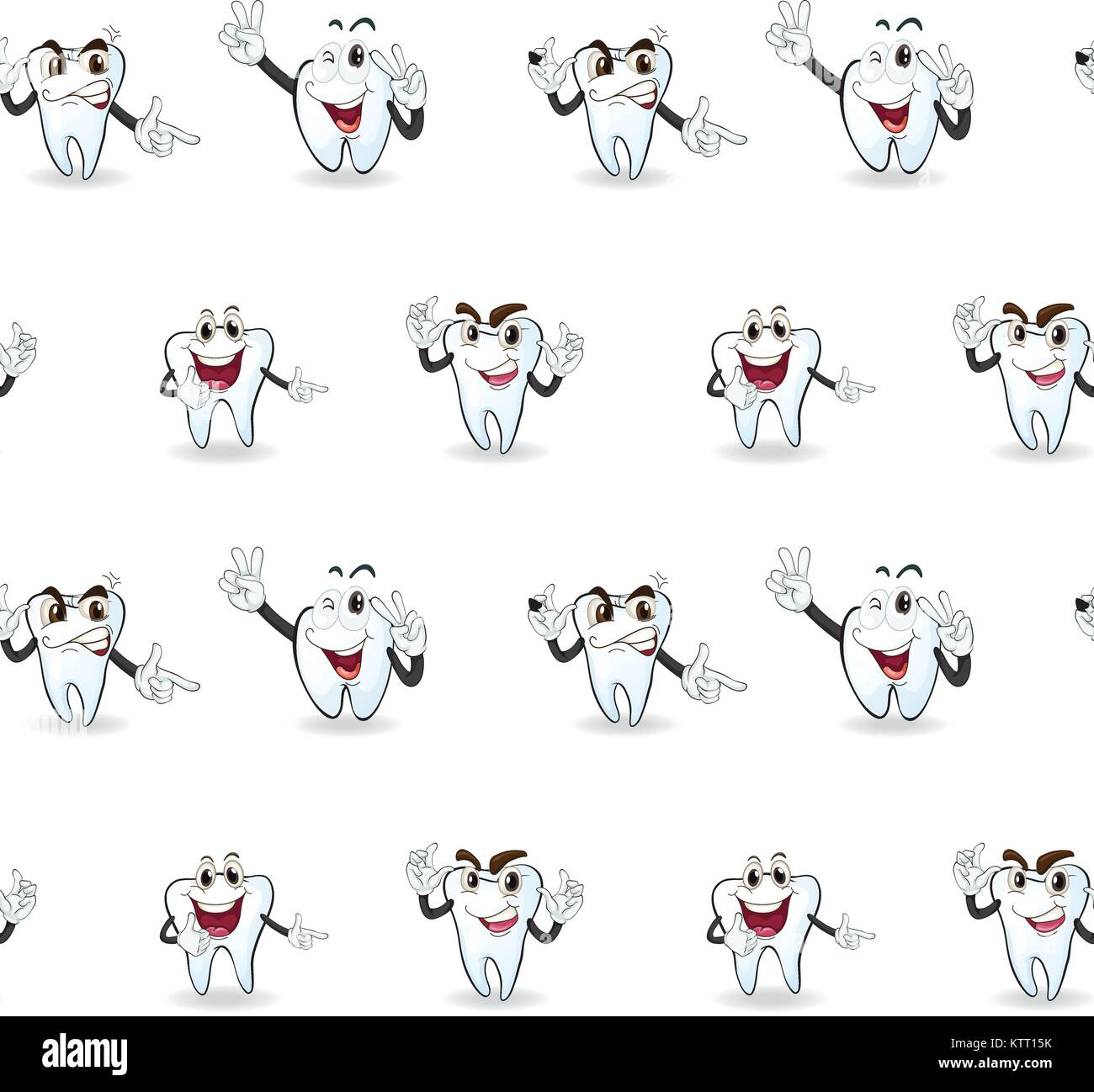 illustration of tooths on a white background Stock Vector Image & Art ...