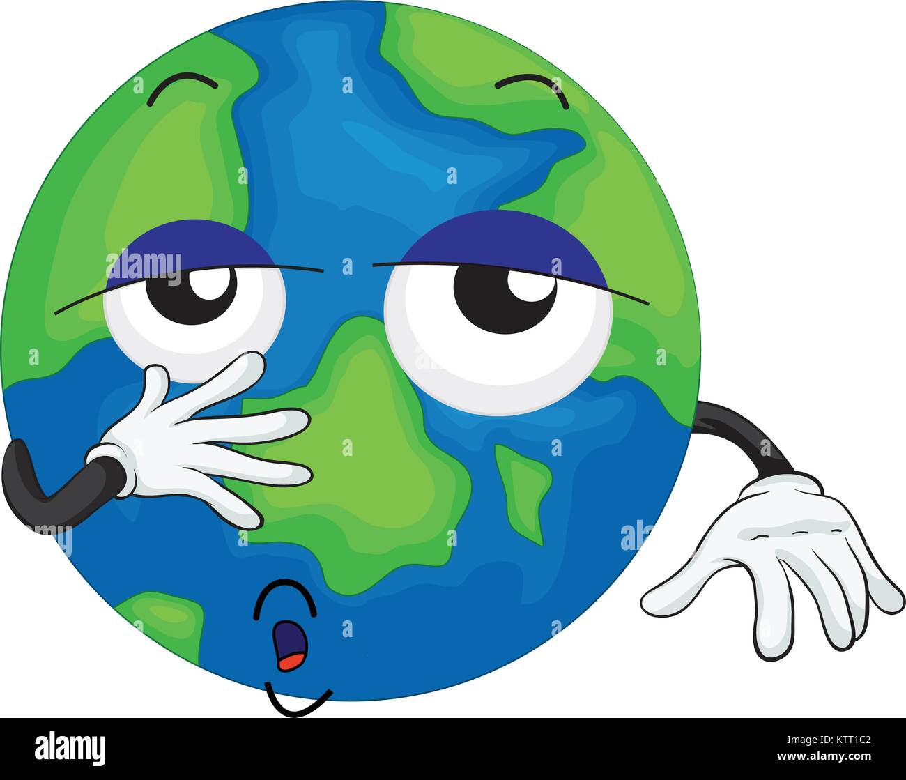 illustration of planet earth on a white background Stock Vector Image ...