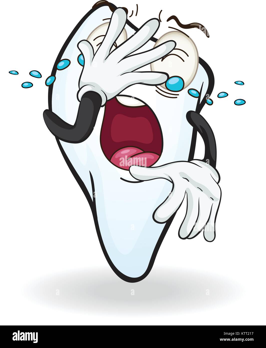 illustration of tooth on a white background Stock Vector Image & Art ...
