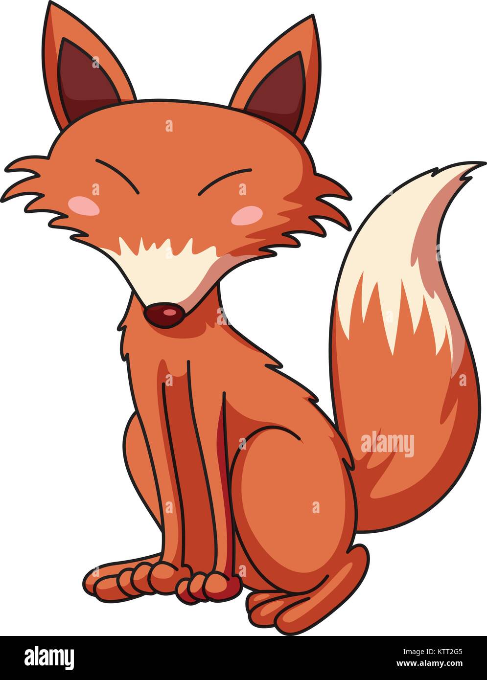 Illustration of a cunning fox Stock Vector Image & Art - Alamy