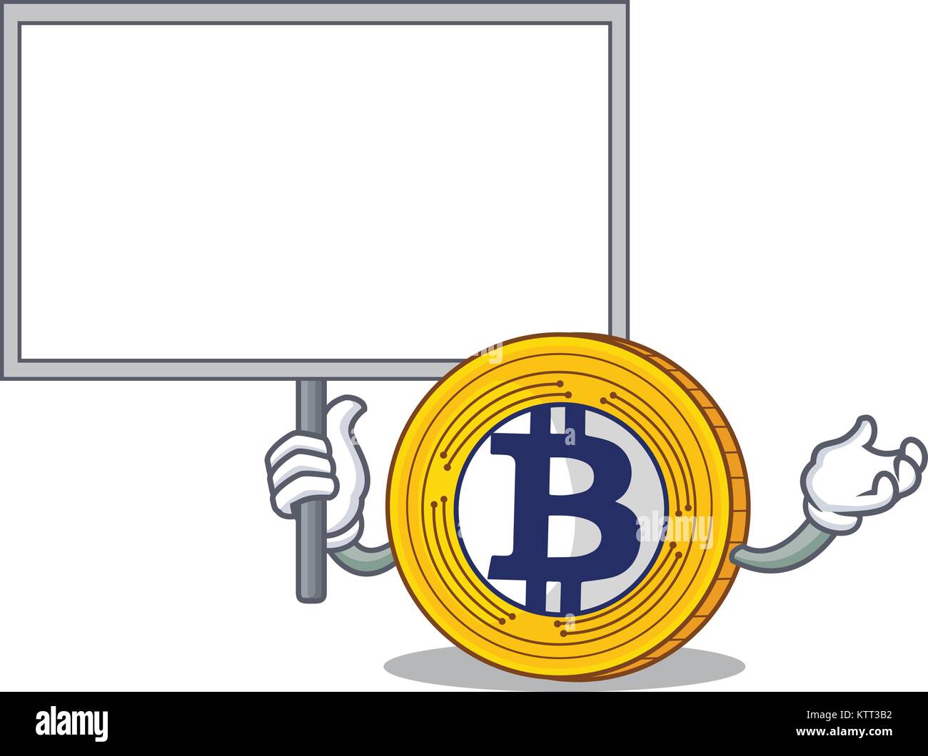 bring board Bitcoin Gold character cartoon Stock Vector Image & Art - Alamy