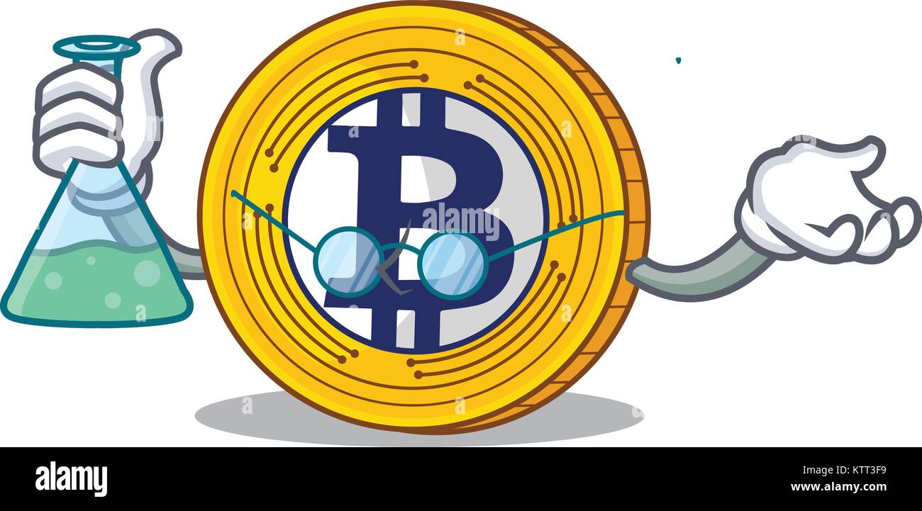 Professor Bitcoin Gold character cartoon Stock Vector Image & Art - Alamy