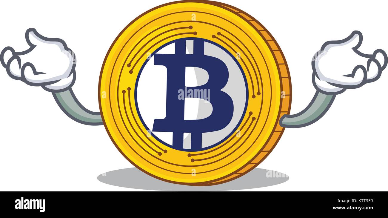Hand up Bitcoin Gold character cartoon Stock Vector Image & Art - Alamy