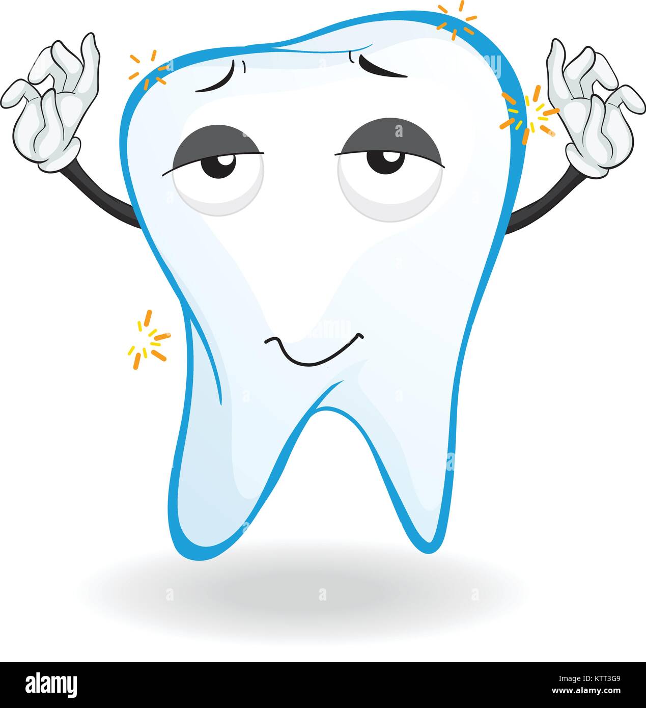 illustration of a tooth on a white background Stock Vector Image & Art ...