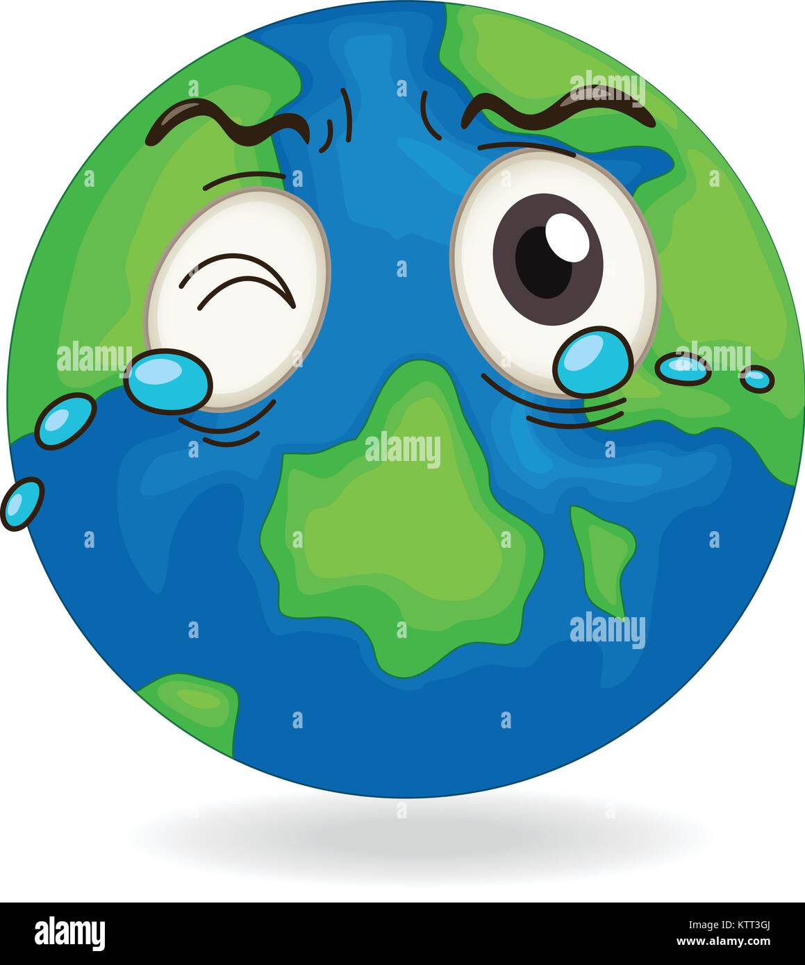 illustration of earth globe on on a white background Stock Vector Image ...