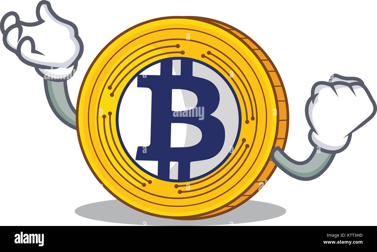 Successful Bitcoin Gold character cartoon Stock Vector Image & Art - Alamy