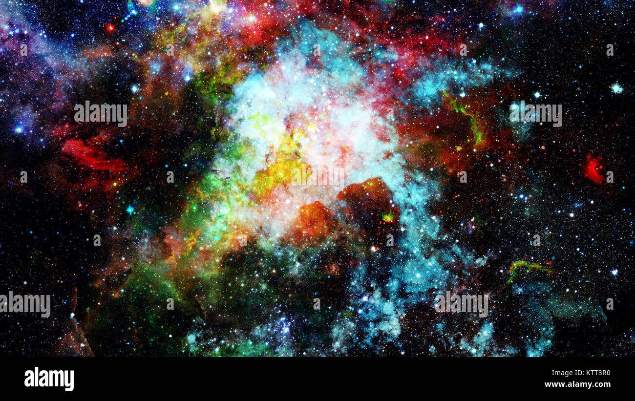 Night sky with nebula and stars. Elements of this image furnished by ...