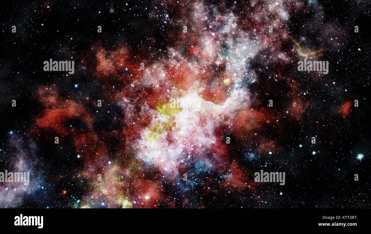 Night sky with nebula and stars. Elements of this image furnished by ...