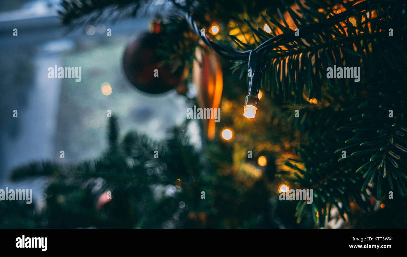 Christmas lights christmas tree hi-res stock photography and images - Alamy