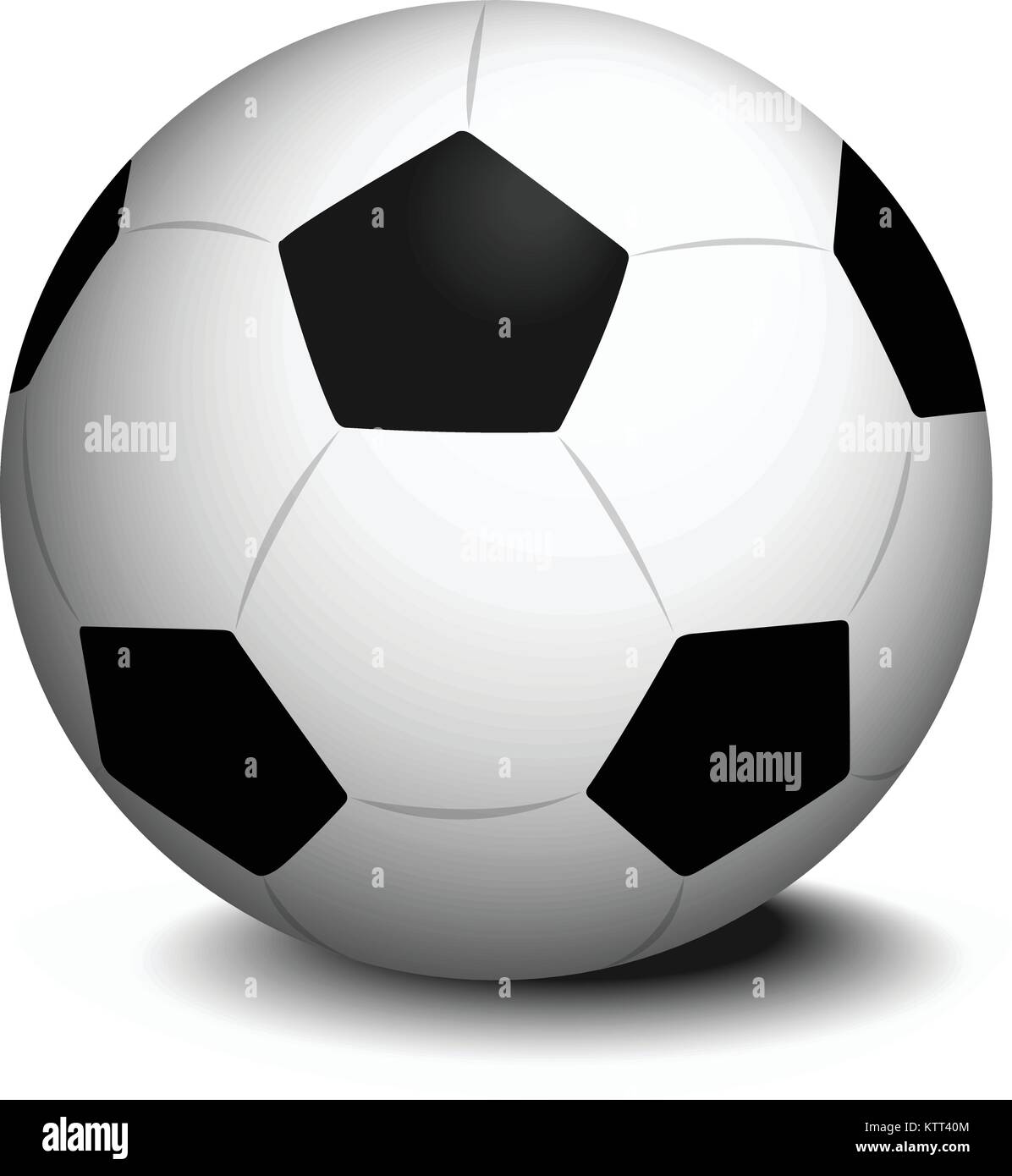 Soccer ball isolated on white Stock Vector Image & Art - Alamy