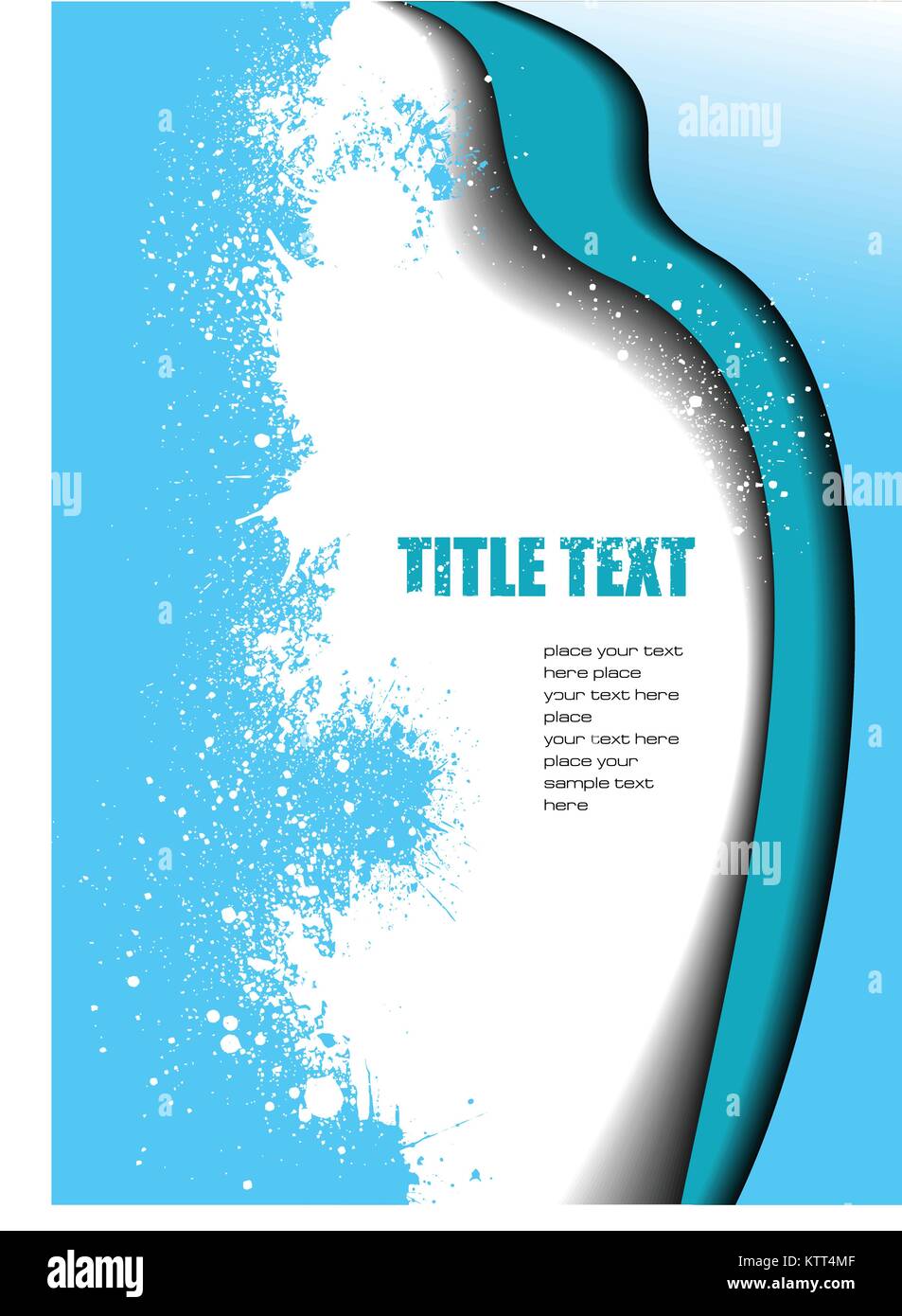Abstract blue wave background. Vector illustration Stock Vector Image ...