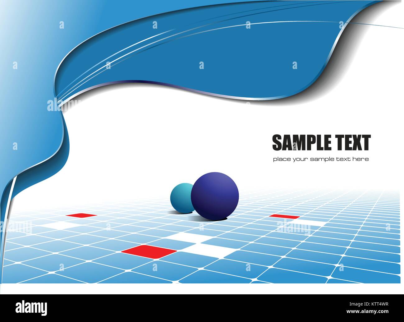 Abstract blue wave background. Vector illustration Stock Vector Image ...