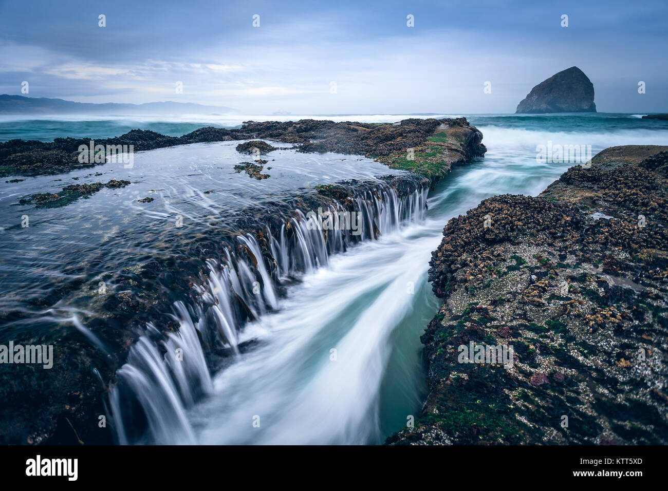 Coastal landscape, Cape Kiwanda, Oregon, United States Stock Photo