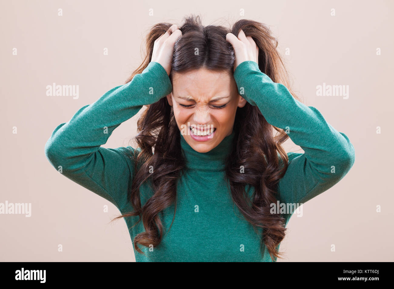 Portrait angry furious girl in hi-res stock photography and images - Alamy