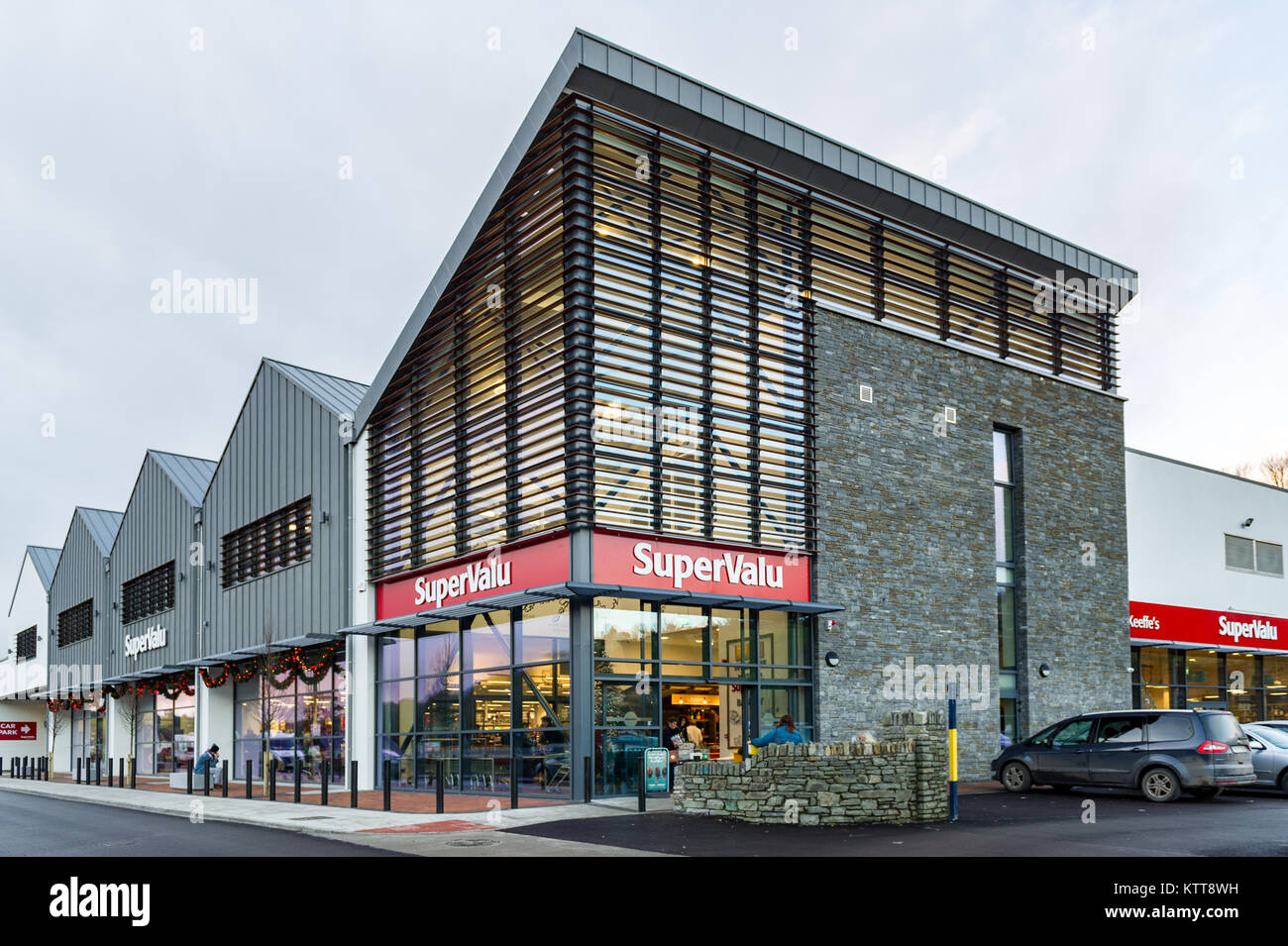 Newly built Supervalu supermarket in Bantry, County Cork, Ireland with