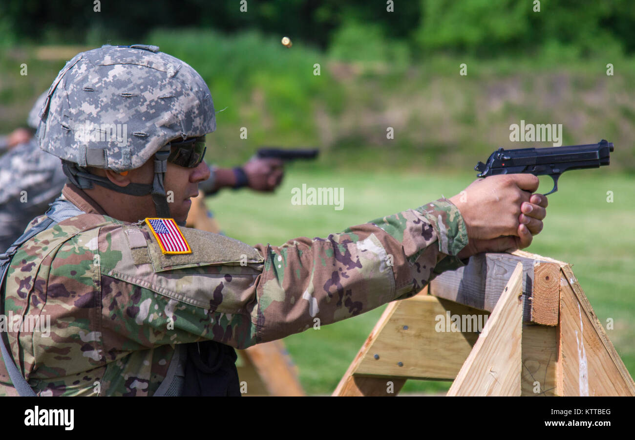 U.S. Army Sgt. Max Vasquez, with the 187th Signal Company, New York