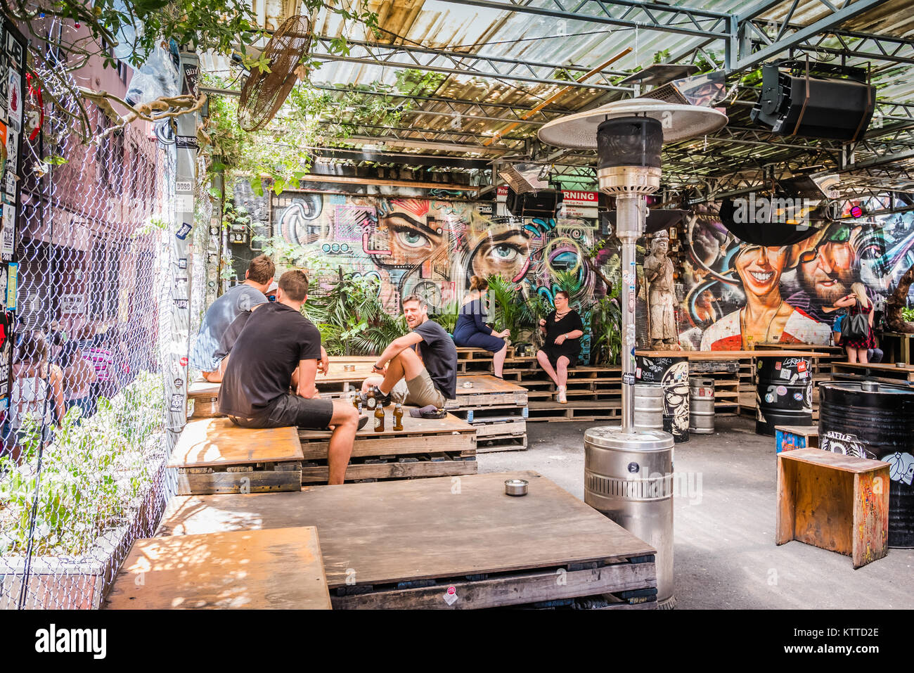 melbourne outdoor cafes Stock Photo