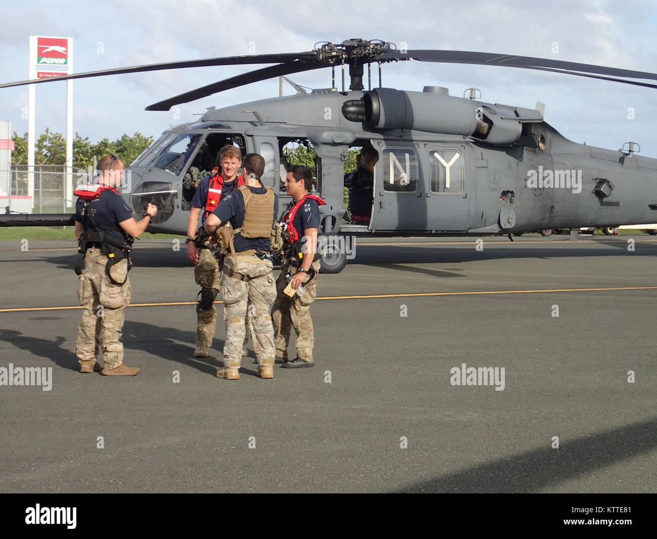 The New York Air National Guard's 106th Rescue Wing, staging out of San ...