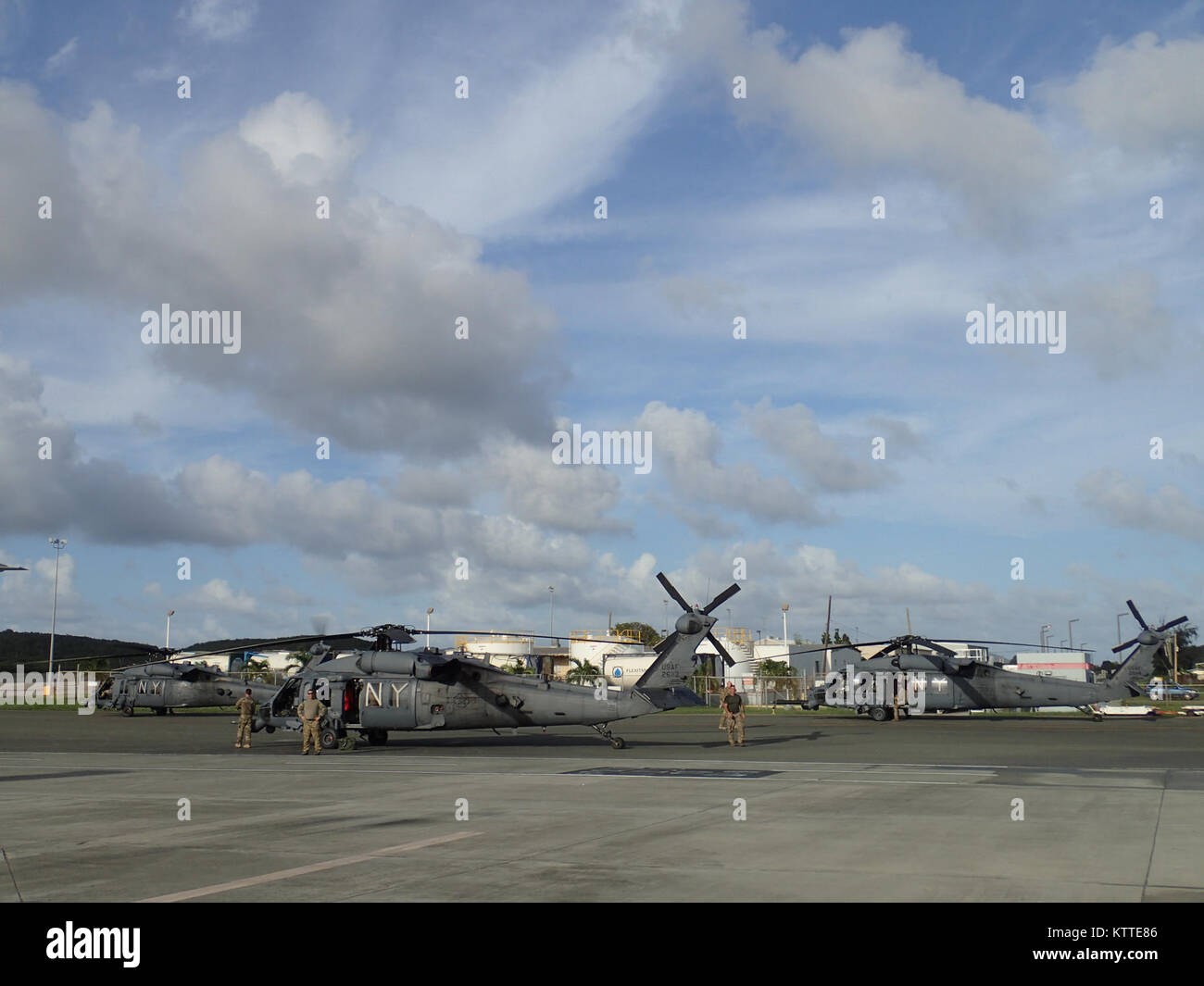 The New York Air National Guard's 106th Rescue Wing, staging out of San ...