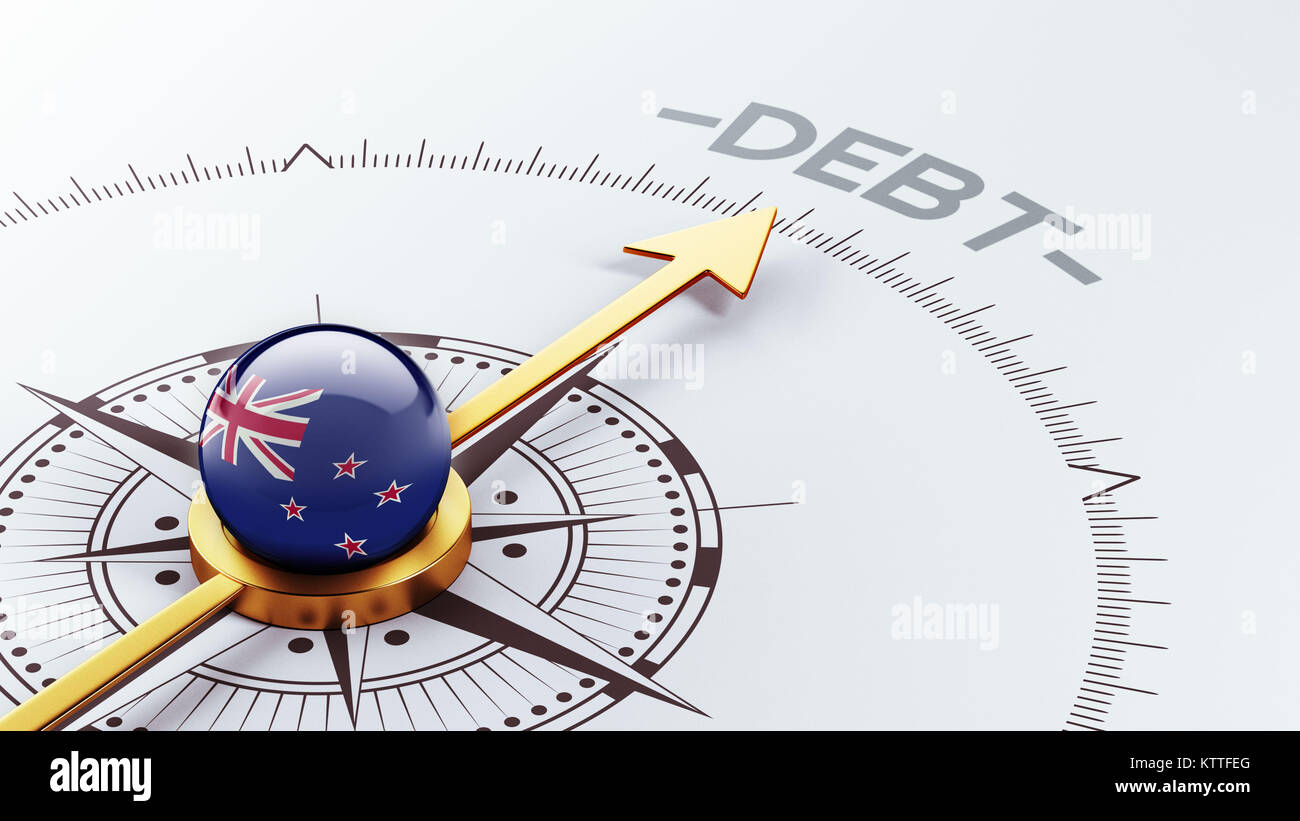 New Zealand High Resolution Debt Concept Stock Photo Alamy
