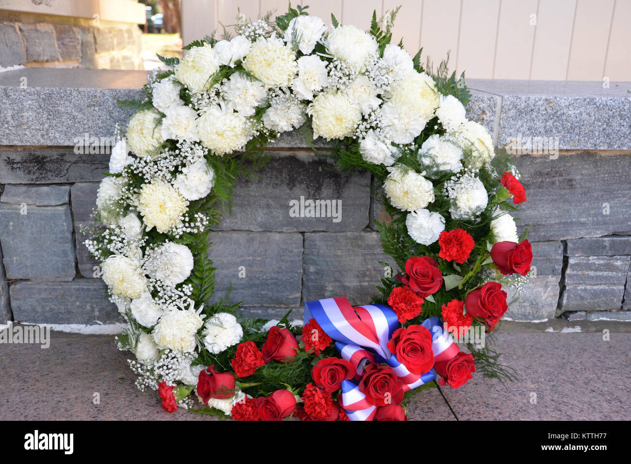 Red Heart Wreath  Bradley Funeral Homes