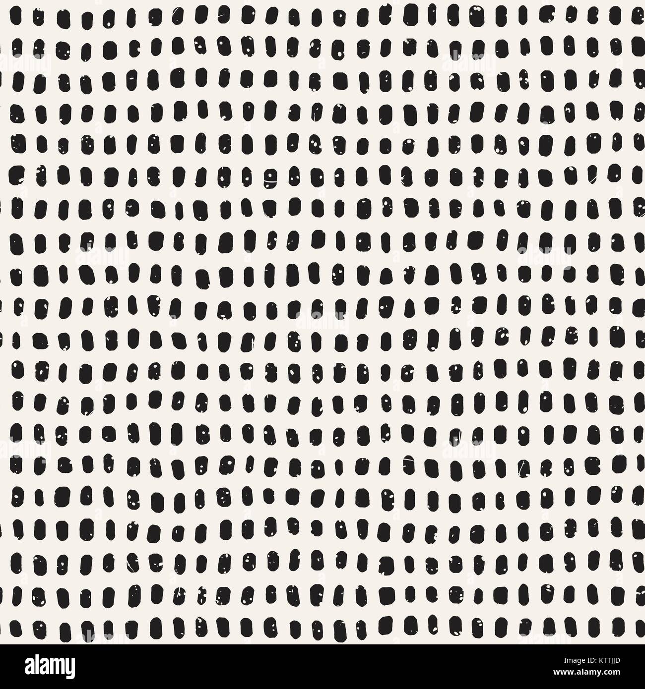 Seamless pattern with hand drawn brush strokes. Ink doodle grunge ...