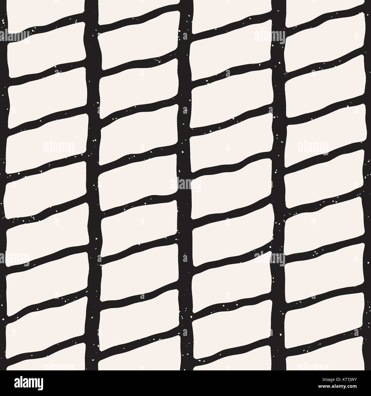 Seamless pattern with hand drawn brush strokes. Ink doodle grunge ...