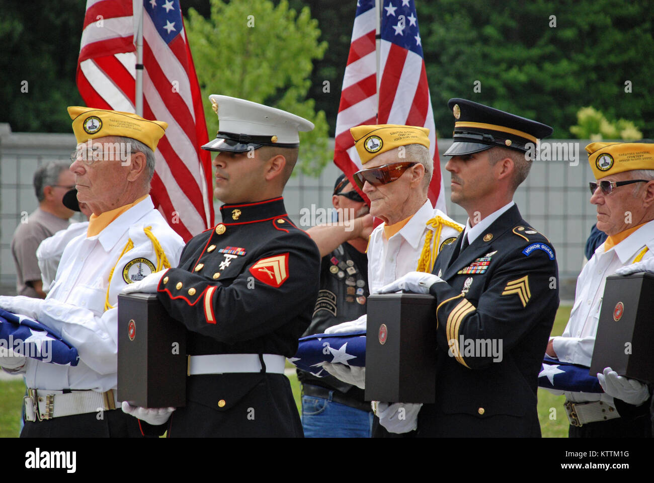 Corporal Nicholas Hawkyard, USMC and Sergeant Robert Benson of the New