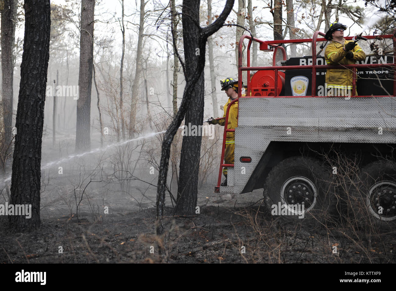 SUFFOLK COUNTY, NY Manorville and Brookhaven firefighters ride a