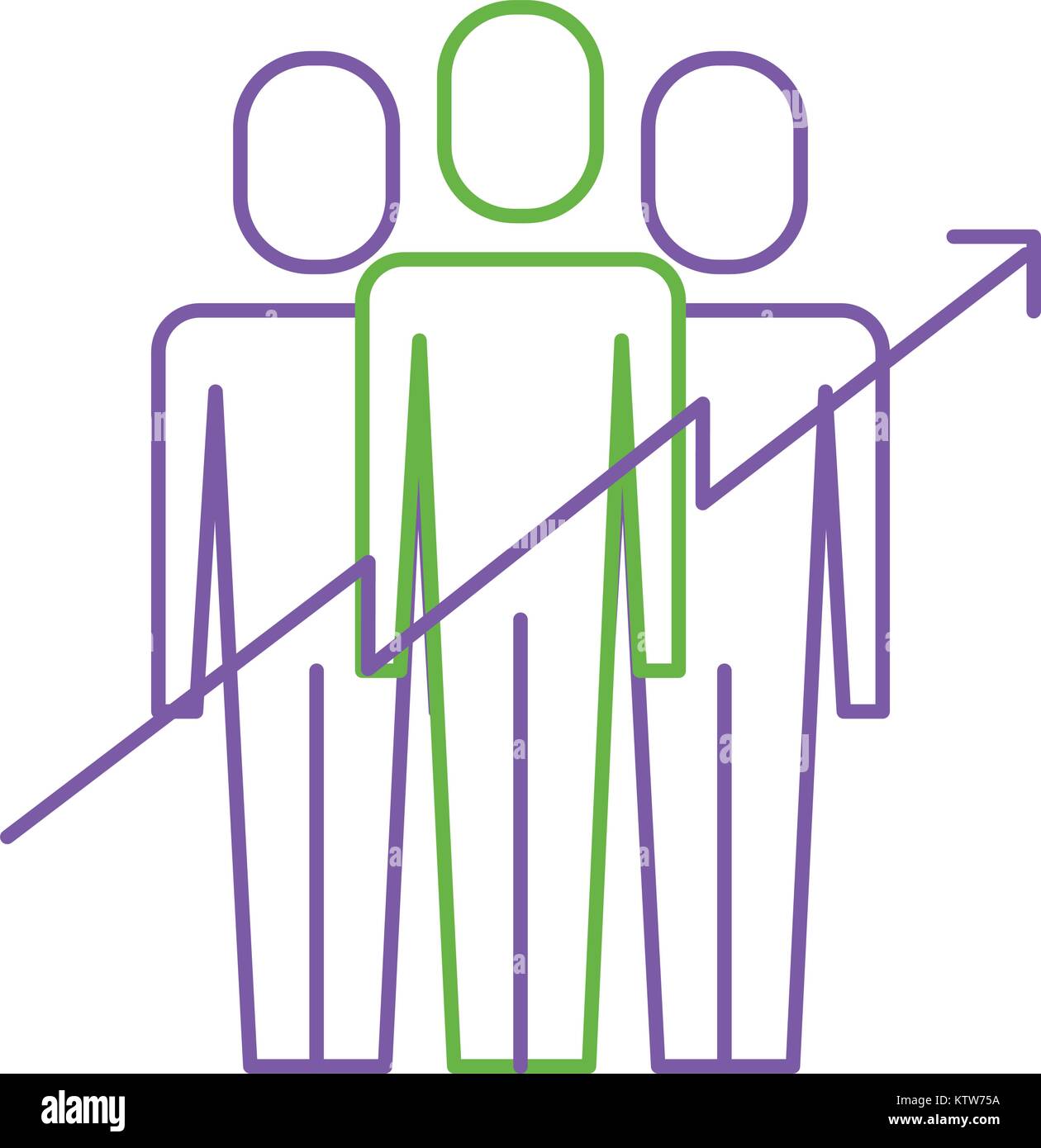 teamwork people growth arrow profit financial Stock Vector Image & Art ...