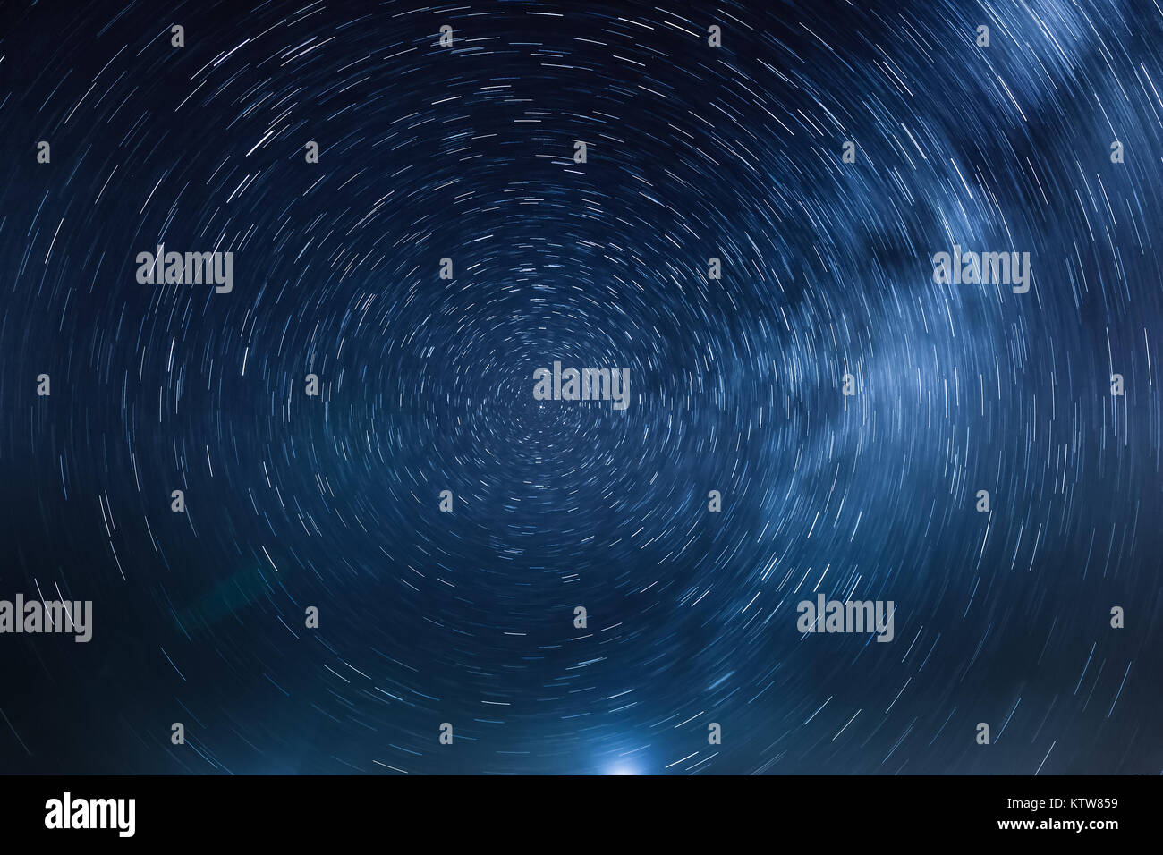 The rotation of the stars around the North Star, and the light cloud of ...
