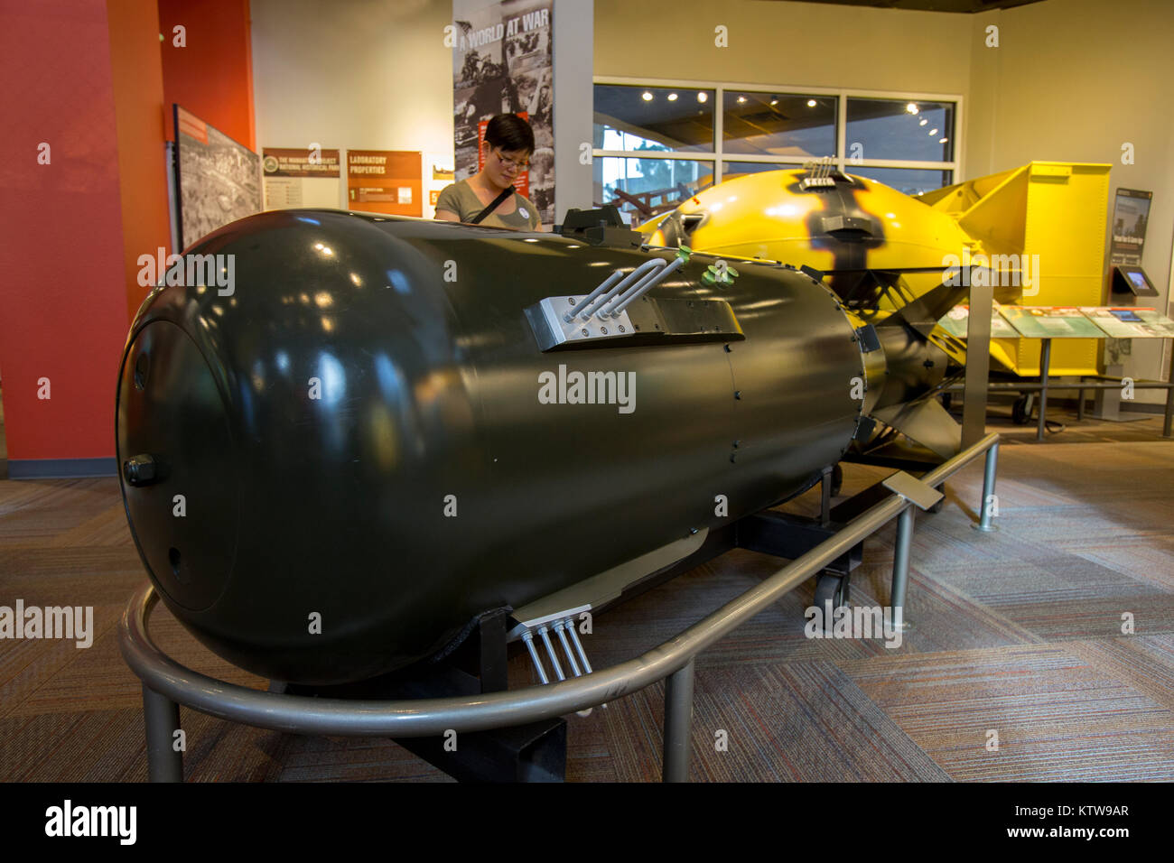 Fat Man and Little Boy atomic bombs Stock Photo