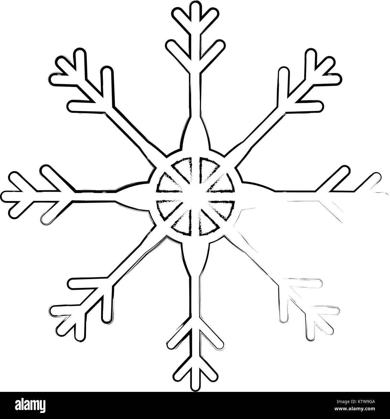 snow flake isolated icon vector illustration design Stock Vector Image ...