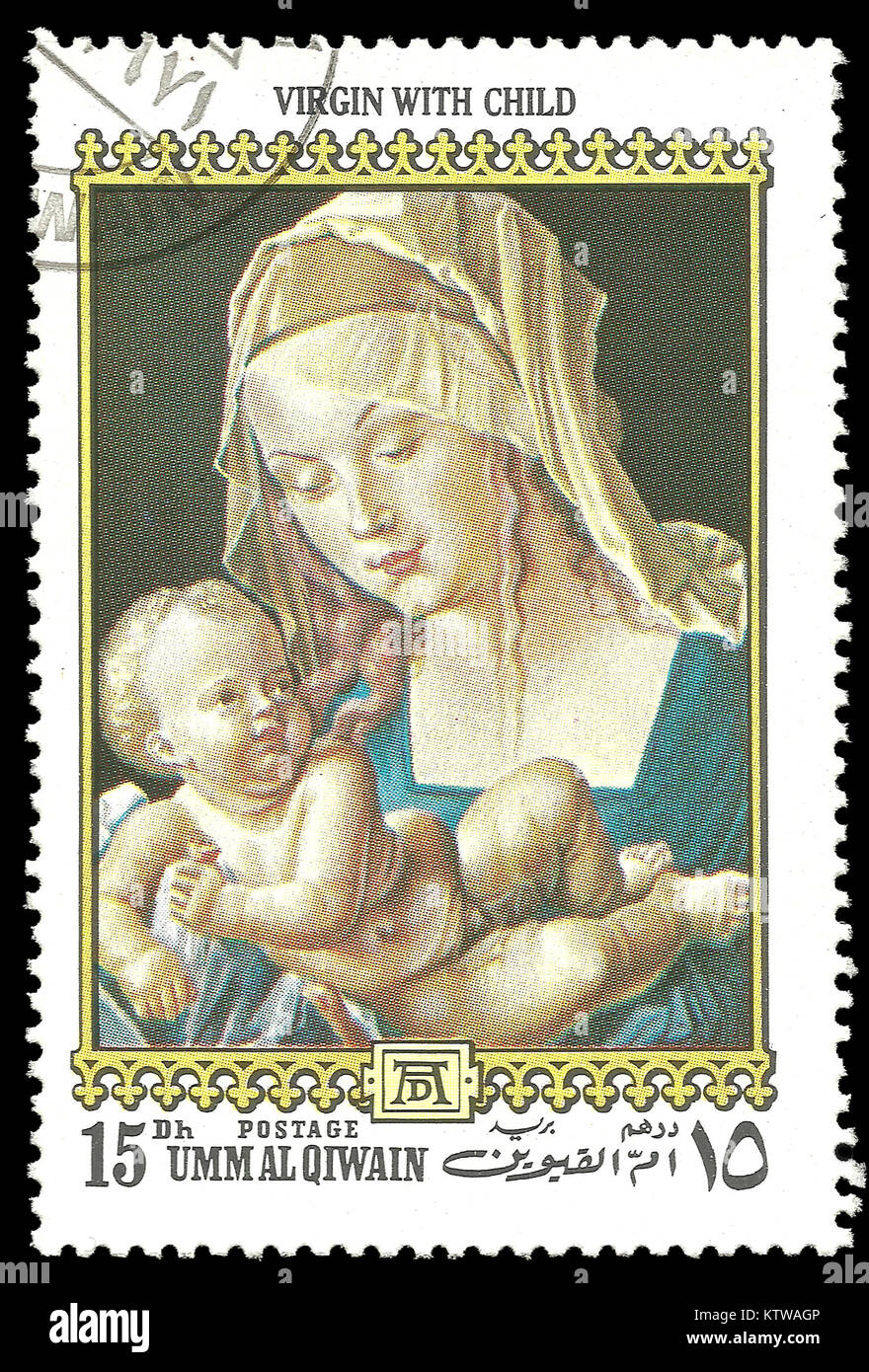 Umm Al Qiwain - stamp 1972: Color edition on 500th birthday of Albrecht