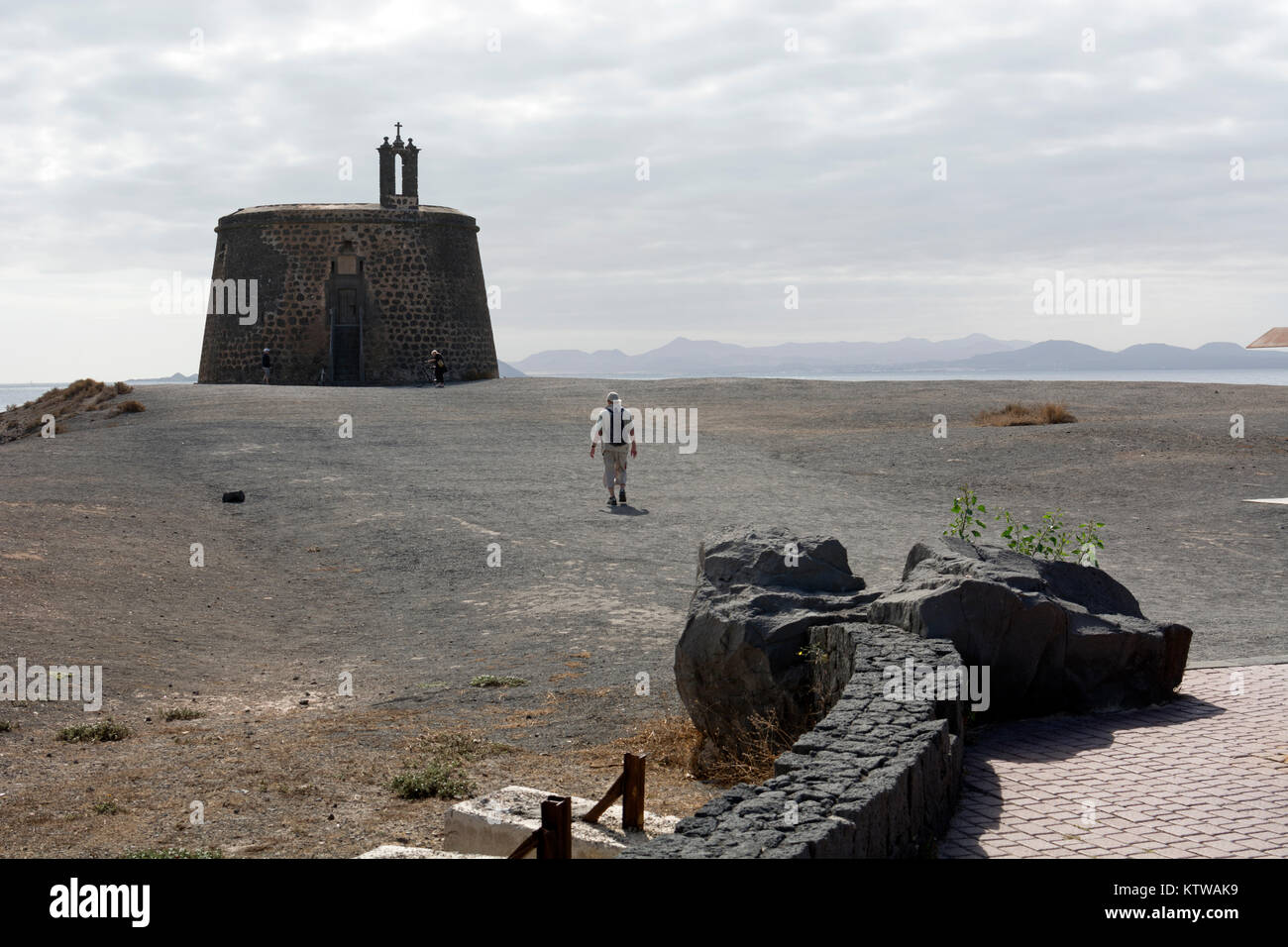 Castillo de las Coloradas, Playa Blanca, Lanzarote, Canary Islands, Spain. Stock Photo