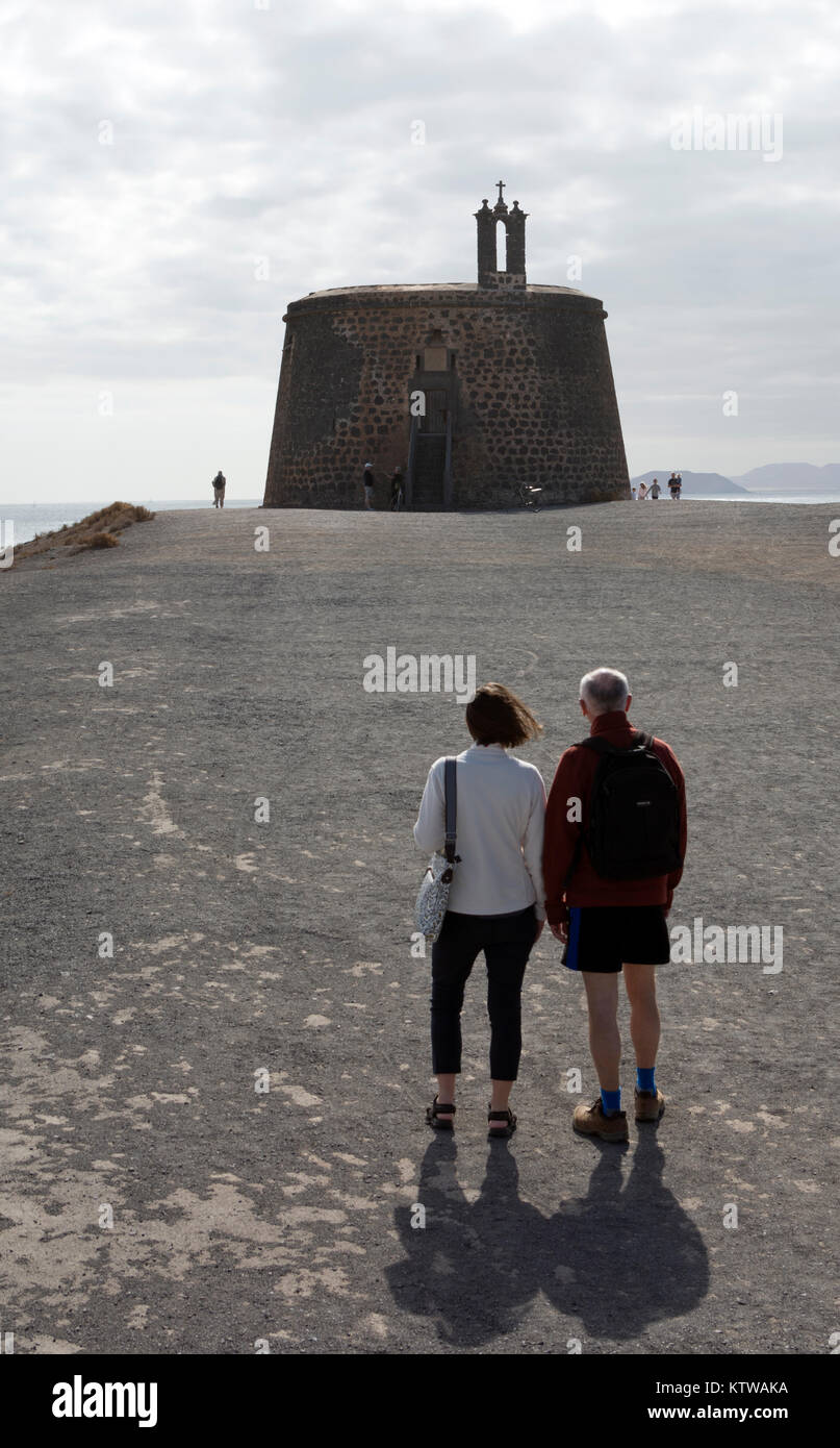 Castillo de las Coloradas, Playa Blanca, Lanzarote, Canary Islands, Spain. Stock Photo