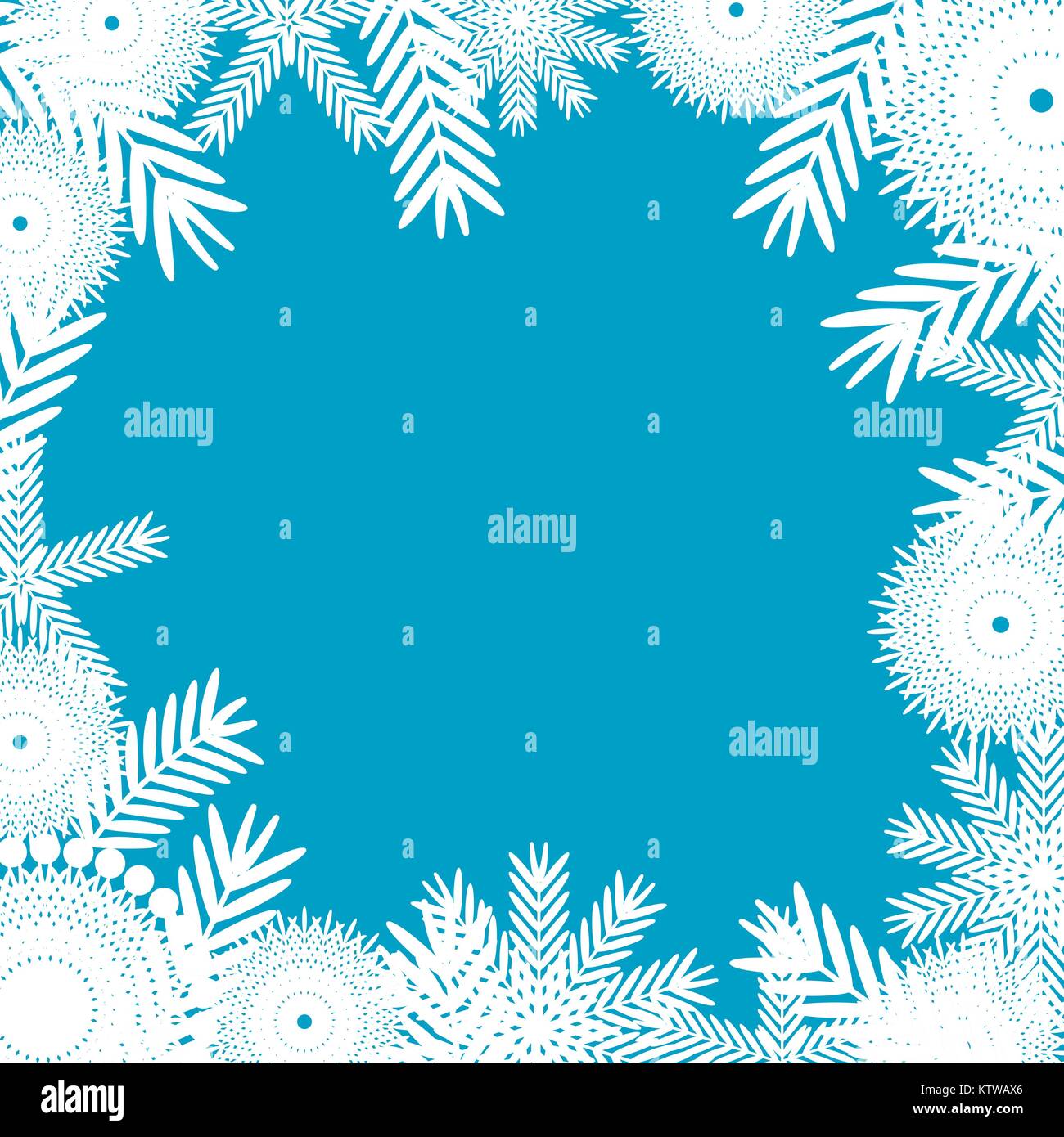 white snowflakes on blue background Stock Vector Image & Art - Alamy