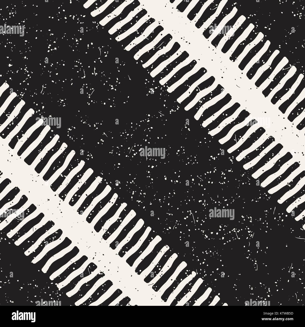 Seamless pattern with hand drawn brush strokes. Ink doodle grunge ...