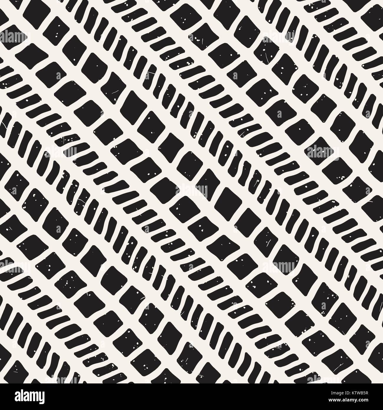 Seamless pattern with hand drawn brush strokes. Ink doodle grunge ...