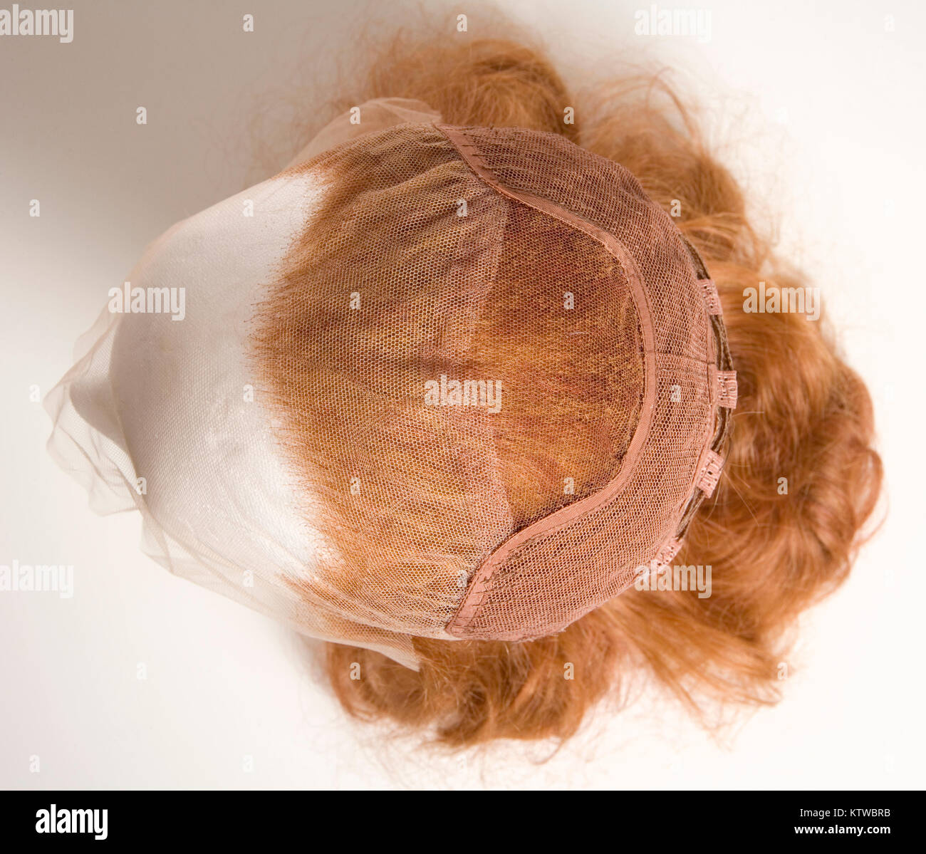 Mannequin Head with Foundation of Wig from Above Stock Photo Alamy