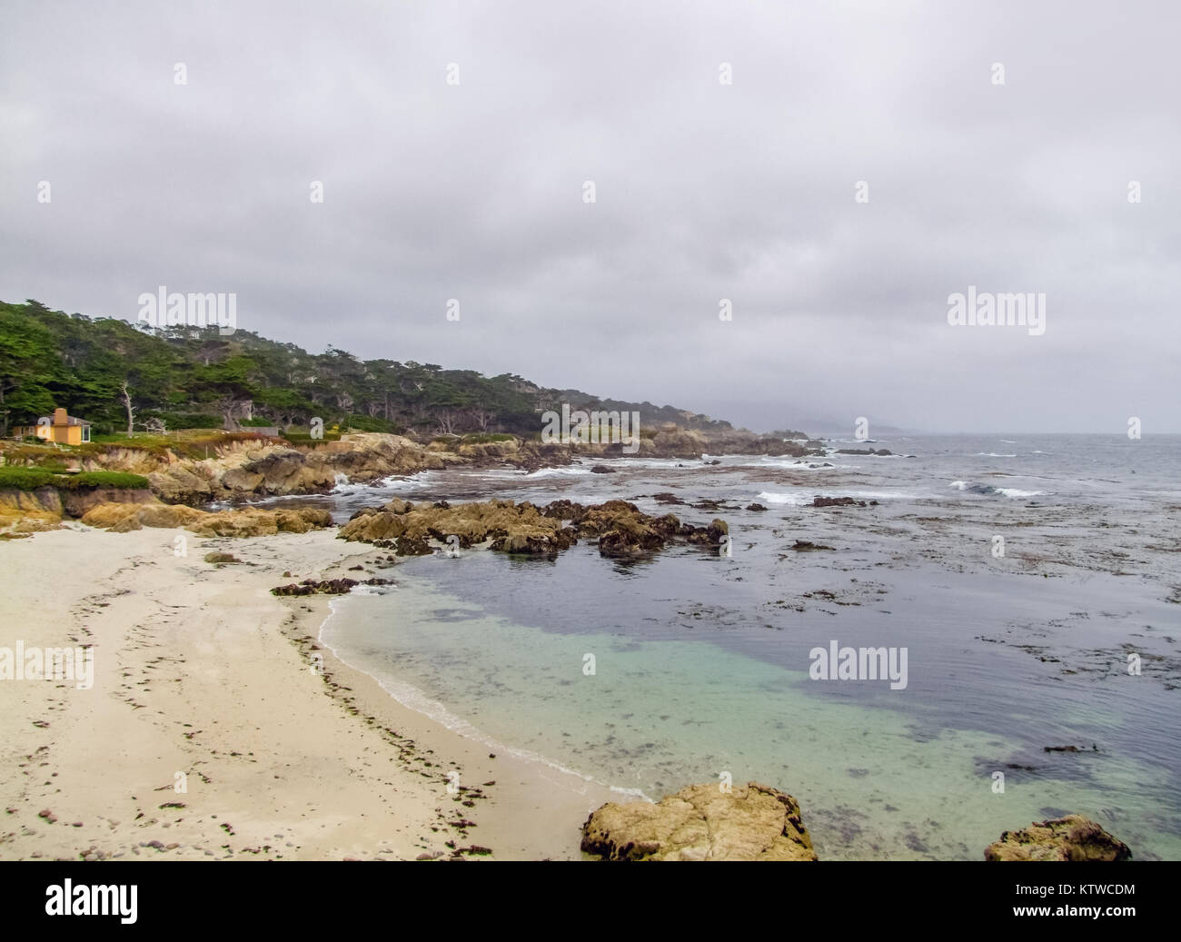 coastal scenery around the Monterey Peninsula in California, USA Stock
