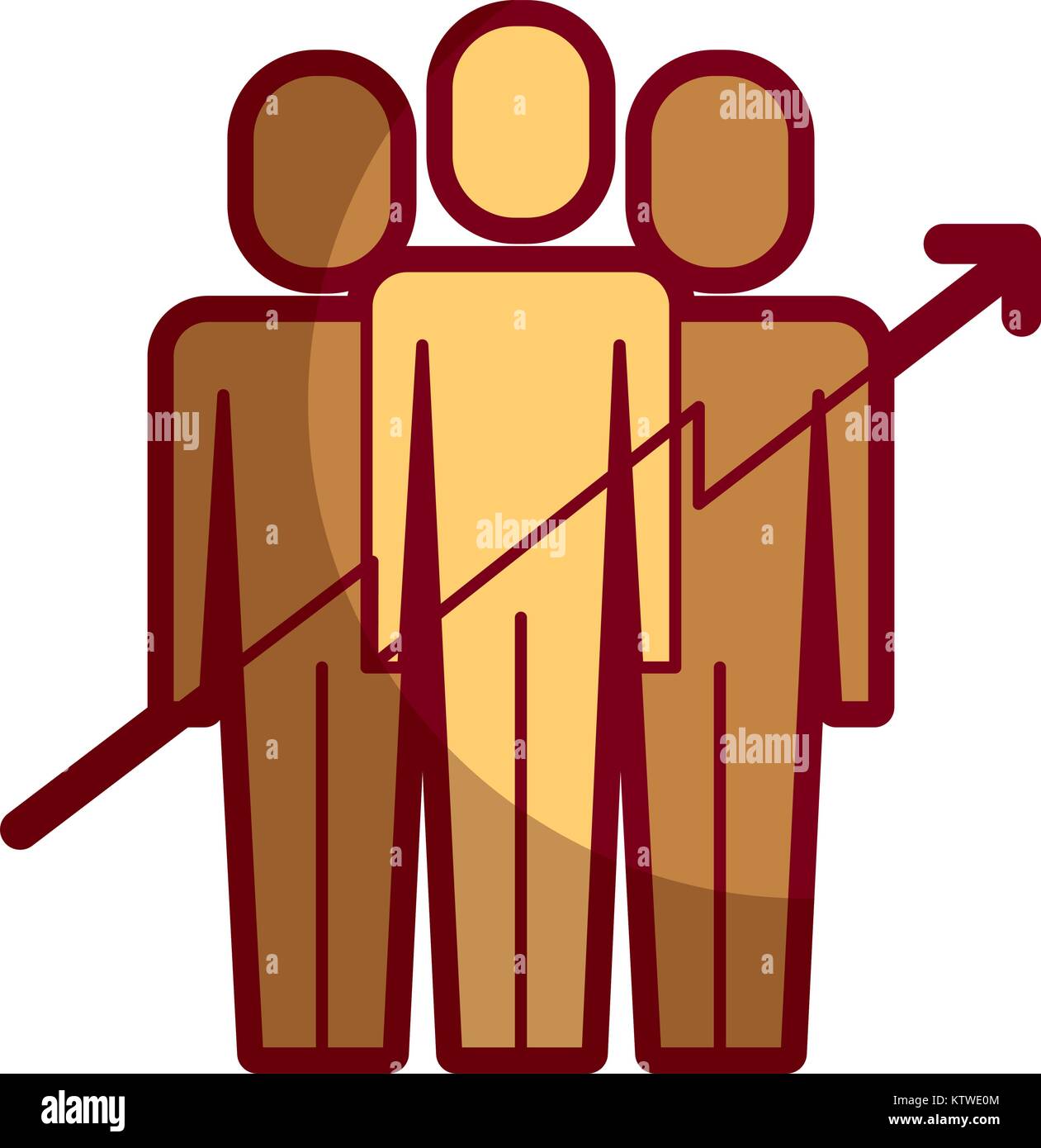 teamwork people growth arrow profit financial Stock Vector Image & Art ...