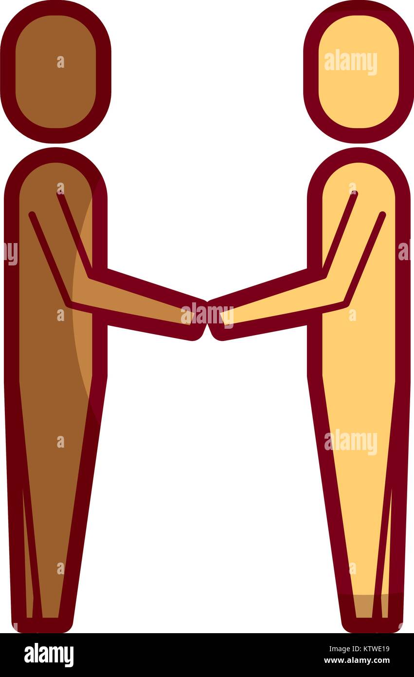 business men hands shake teamwork Stock Vector