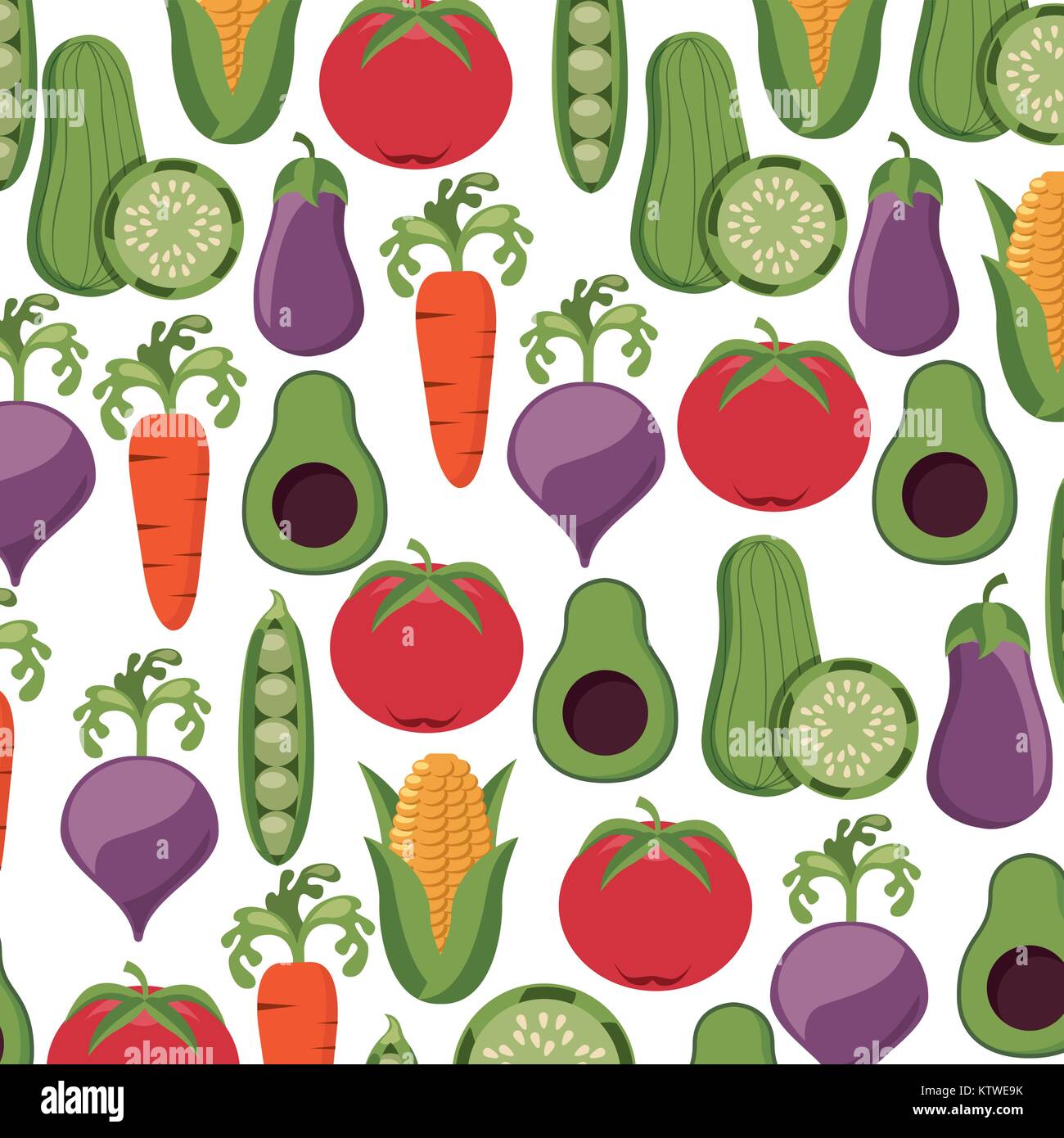 seamless pattern vegetables nutrition diet Stock Vector Image & Art - Alamy