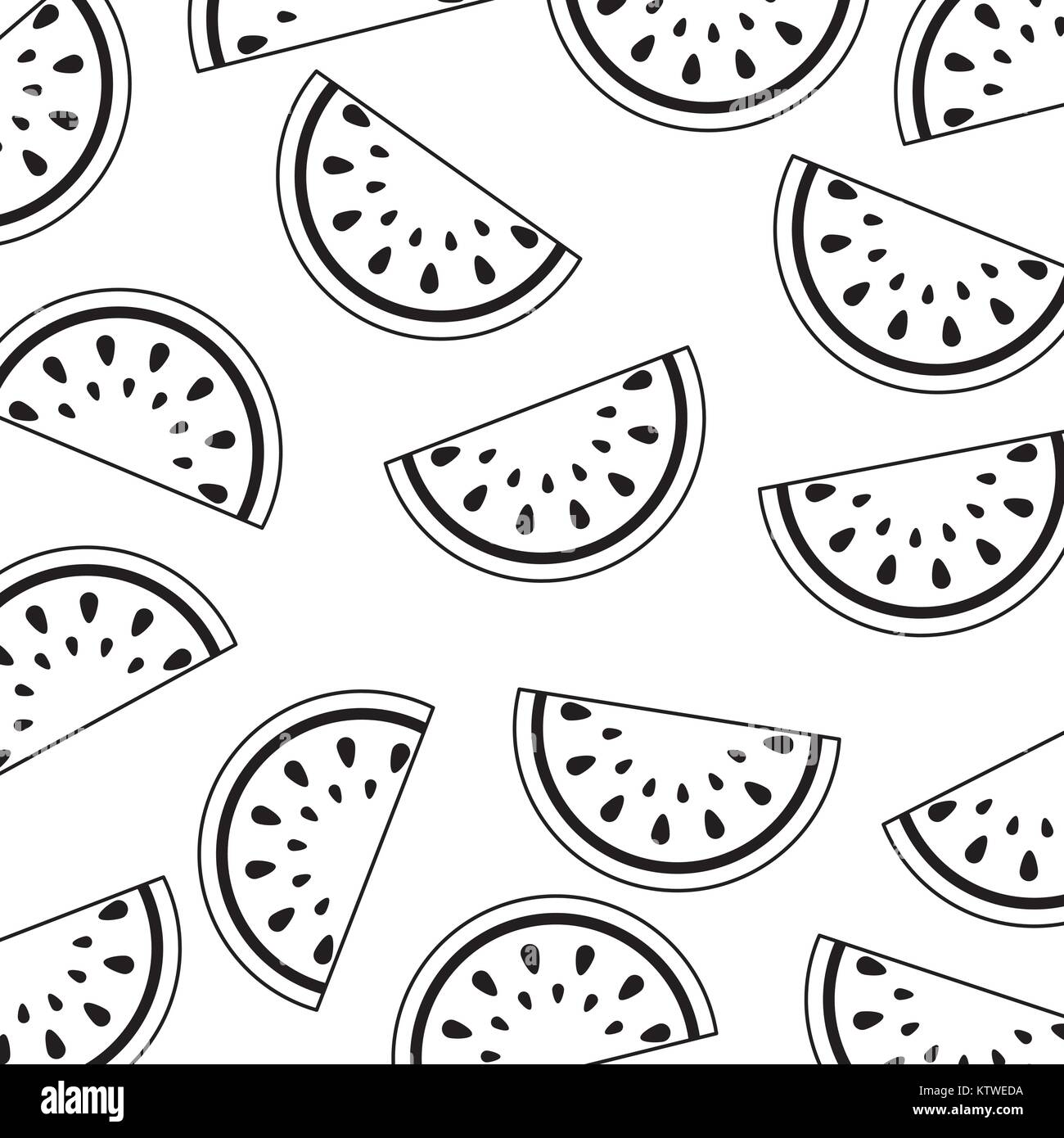 seamless pattern watermelon fruit fresh food Stock Vector Image & Art ...