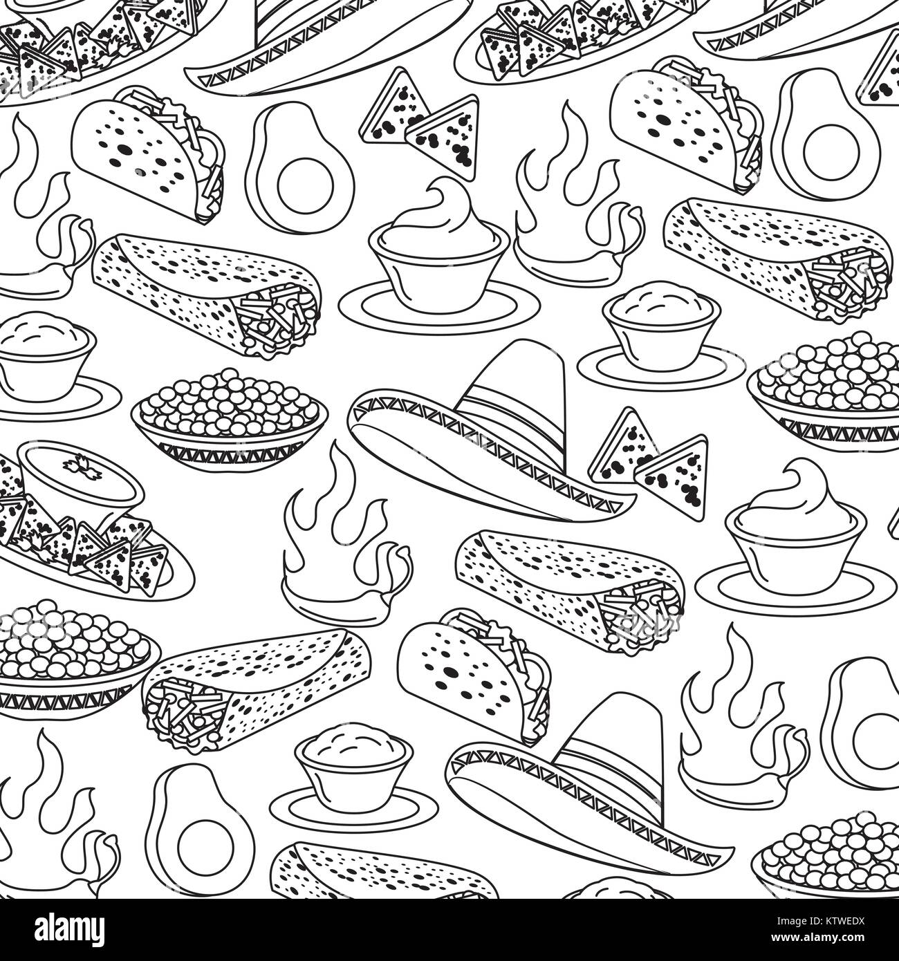 Beans cheese Stock Vector Images Alamy