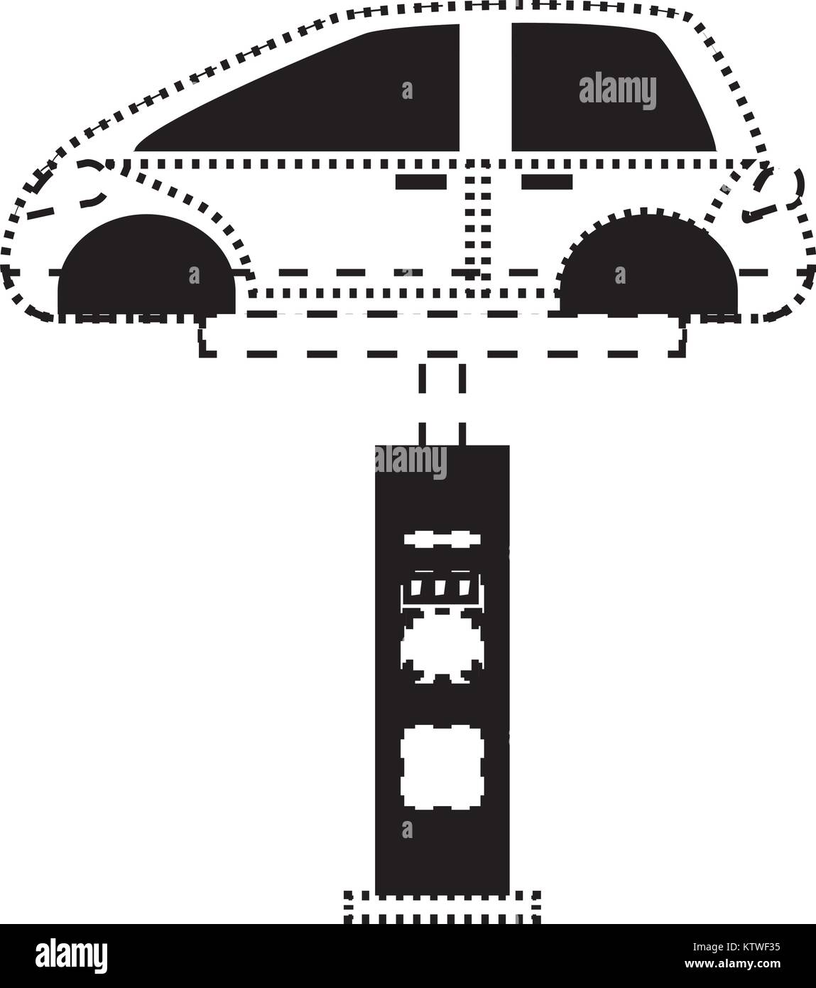 car lift machine icon Stock Vector Image & Art Alamy