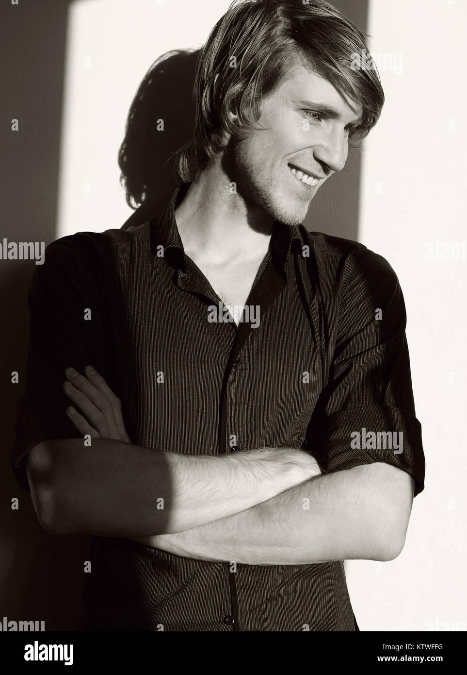 Portrait of a young man Stock Photo - Alamy