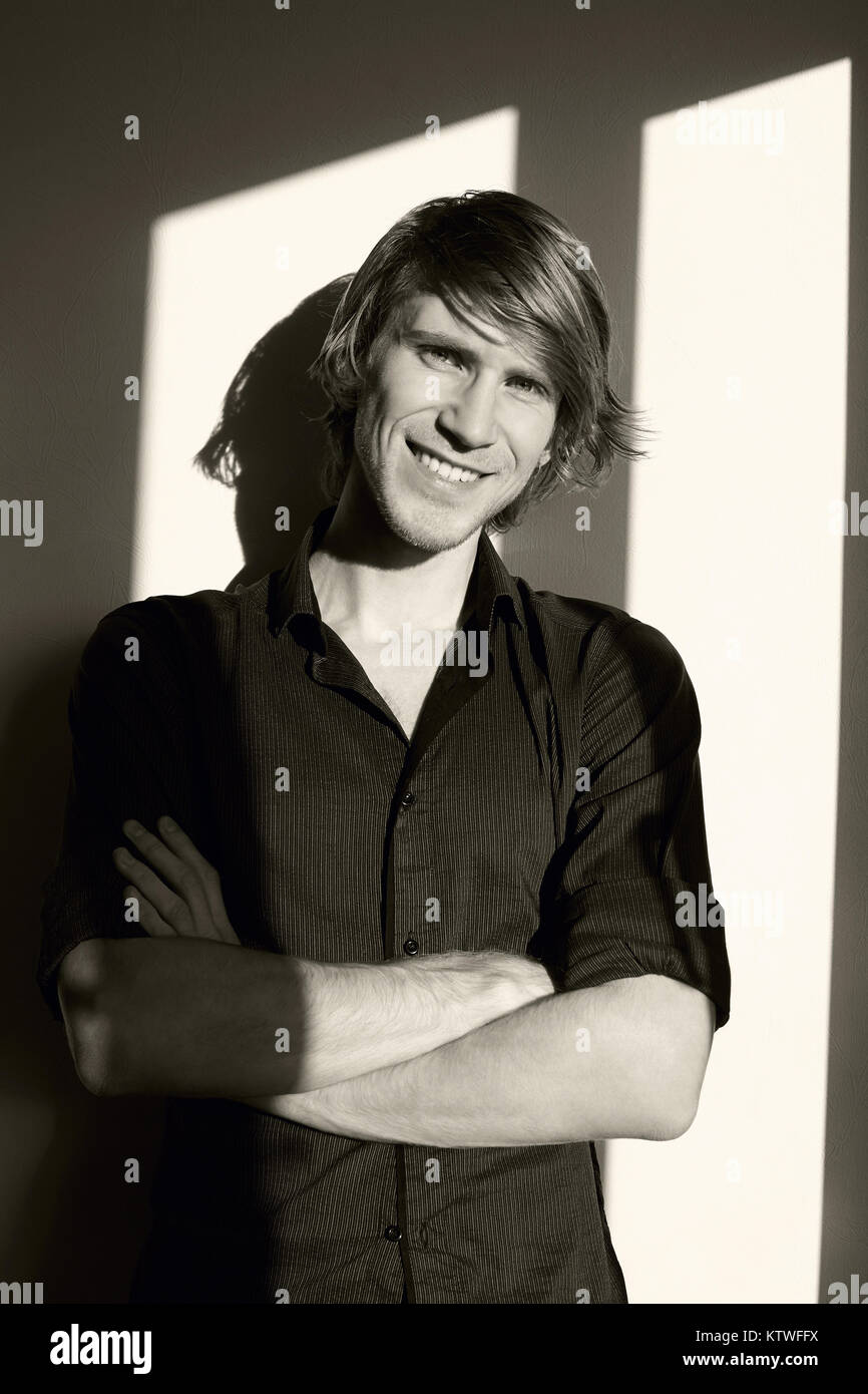 Man male masculine portrait hi-res stock photography and images - Alamy